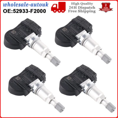 4X TPMS TYRE PRESSURE SENSOR Fits HYUNDAI ELANTRA I30 IONIQ KONA KIA NIRO OPTIMA - Image 1 of 4