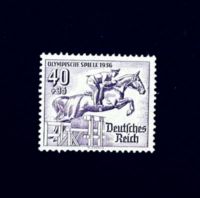 Sello de ALEMANIA - Juegos Olímpicos del Reino Alemán 1936 semi postal como nuevo OG LH r93 🔥 Foto 1 de 2