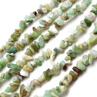 11mm 7mm Natural Chrysoprase Gemstone Beads Nugget Beads Bulk Wholesale Beads 10\u201d Strand