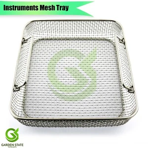 Surgical Instruments Sterilization Mesh Tray 25cmx24cmx6cm Cassette Basket - Picture 1 of 3