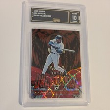 2022 Panini Donruss Ken Griffey Jr. Unleashed Red /149 Seattle Mariners GEM MINT