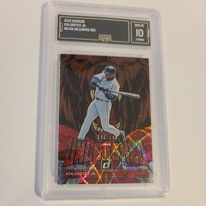 2022 Panini Donruss Ken Griffey Jr. Unleashed Red /149 Seattle Mariners GEM MINT