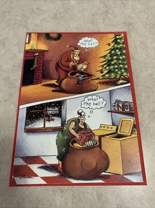 Vtg *ONE* Far Side Christmas Card What The Hell,  New,  Gary Larson - Picture 1 of 6