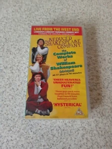 THE REDUCED SHAKESPEARE COMPANY VHS PAL Video Tape COMPLETE WORKS OF WILLIAM - Imagen 1 de 4
