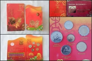 2003 Singapore Mint $10 Cupro Nickel Proof Like Coin Year Of The Goat - Picture 1 of 10