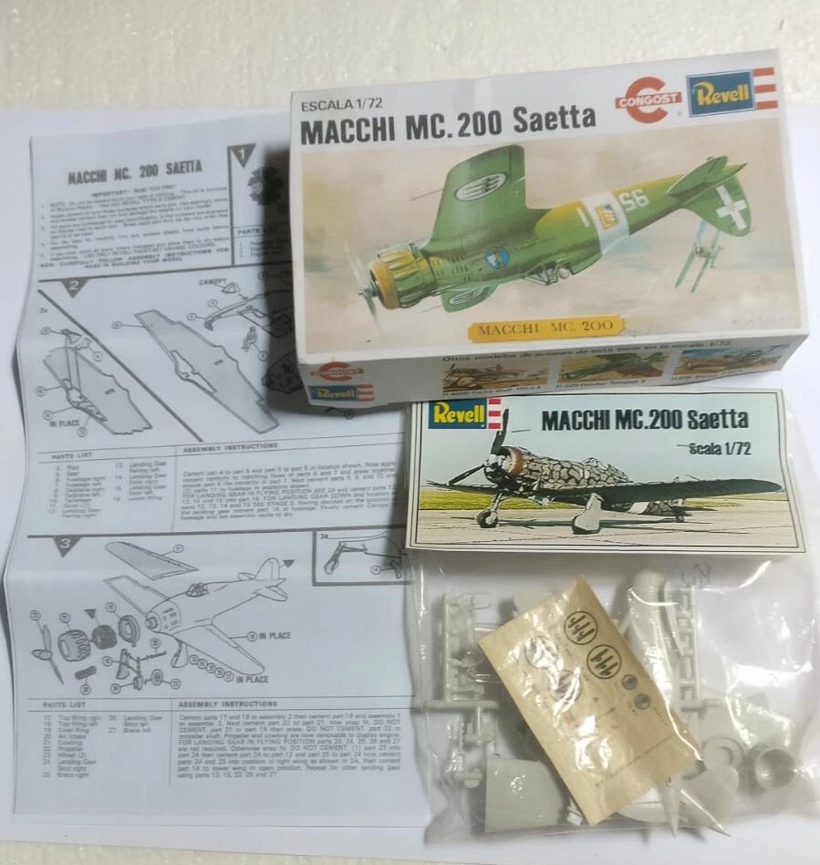 KIT 1/72 REVELL - MC 200 KIT SIGILLATO VINTAGE - Immagine 1 di 3