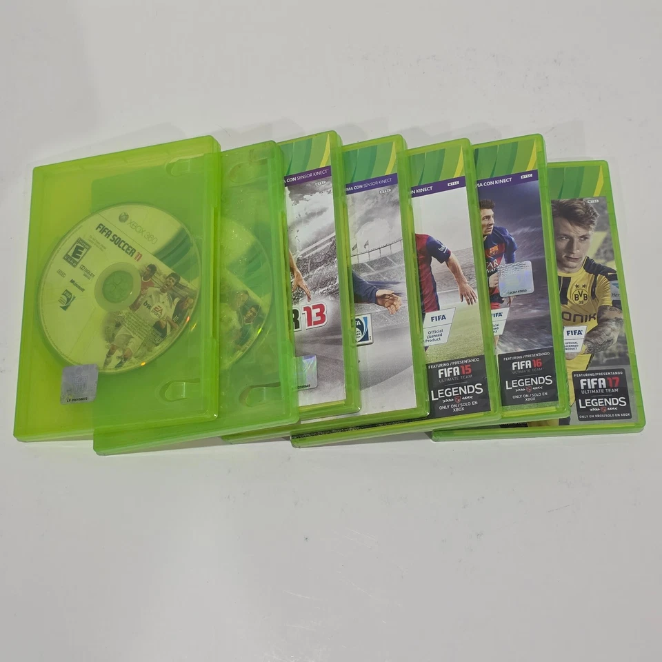 FIFA 11, FIFA 12, FIFA 13, FIFA 14, FIFA 15, FIFA 16, FIFA 17 (Xbox 360) Bundle - Image 1 of 4