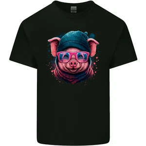 Una Camiseta De Algodón Para Hombre De Cerdo Genial - Imagen 1 de 3