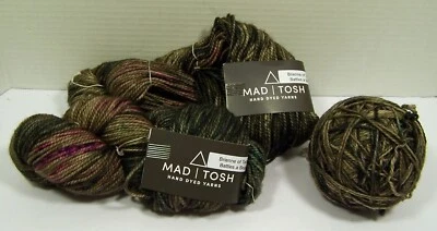 Mad Tosh Madelinetosh DK Yarn 100% Superwash Merino Wool Brown, Tan 2 + Sks NEW - Image 1 of 4