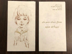 BIGLIETTO AUGURI COMUNIONE CRESIMA BIMBO BIGLIETTI CON FINITURE ORO CM15 X 8,5 - Imagen 1 de 3