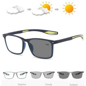 Occhiali da Lettura Fotocromatici Progressivi Multifocus Lettore Occhiali +1.0~4.00 - Foto 1 di 10