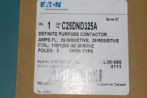 *STOCK EE. UU.* Contactor Eaton C25DND325A PROPÓSITO DEFINIDO NUEVO EN CAJA ENVÍO GRATUITO - Imagen 1 de 2