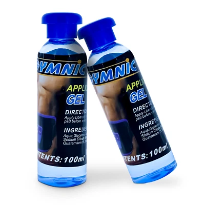 ABGYMNIC 2x 100ml Original AB Gymnic Toning Belt AB Muscle TENS Leitfähige Gelflasche