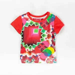 DESIGUAL Girl Short Sleeve Cotton T-Shirt SIZE 12 months 74cm NEW RRP $22 - Bild 1 von 3