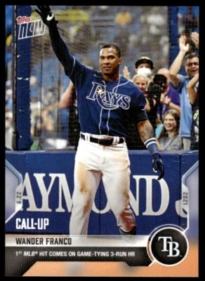 2021 Topps Now Wander Franco Tampa Bay Rays #402 R83 - Image 1 of 2