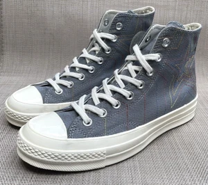 CONVERSE Chuck 70 Hi Unisex M 7, W 9 Gray Multi Exploding Star Sneakers 164964C - Picture 1 of 12