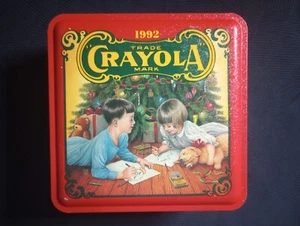 1992 Crayola Crayon Collectible Holiday Tin - Picture 1 of 9