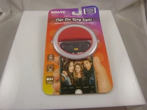 bower clip on ring light red enhance pictures and videos for smartphone - Picture 1 of 5