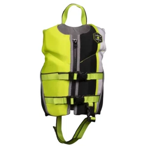 Giubbotto salvagente Liquid Force Fury Child CGA 15-25 kg - Nero/Verde - Foto 1 di 1