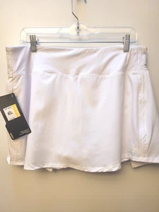 HIND WOMEN NWT- SKIRT TENNIS GOLF PICKELBALL. XL WHITE - SKORT W/PLEATS IN BACK. - Picture 1 of 13