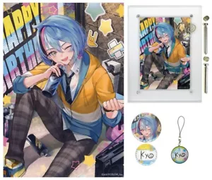 ANYCOLOR NIJISANJI EN Kaneko Kyo Artículos de Cumpleaños Conjunto Completo YouTuber Virtual - Imagen 1 de 6