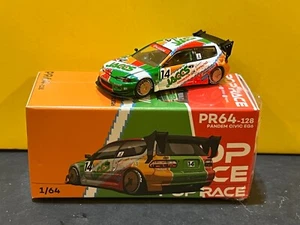 1/64 POP RACE PR64-128 PANDEM CIVIC EG6 VI.5 SHOWA #14 JACCS - Picture 1 of 4