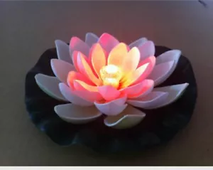 LED Floating Water Lily Pad Lights White-changing Fast shipped from GA, the USA - Picture 1 of 1
