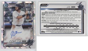 2021 Bowman Chrome Prospect Auto Atomic Refractor /100 JD Orr #CPA-JO Auto