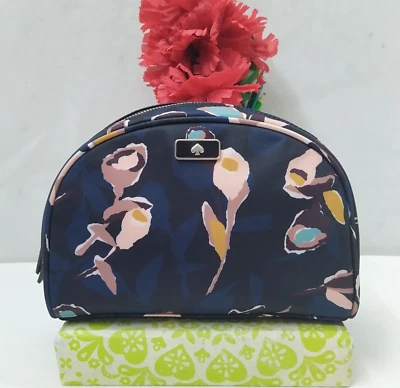 Kate Spade New York Multicolor Floral Nylon Cierre de Cremallera Bolsa Cosmética Cartera Foto 1 de 4