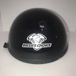Bikers Choice Motorcycle Scull Cap Black Size XS Model U-67 - Picture 1 of 7