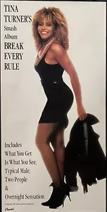 TINA TURNER BREAK EVERY RULE ORIGINAL PROMO POSTER 36 X 18 ROLLED RARE SIZE - Picture 1 of 1