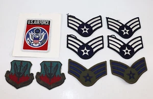 9 USAF - US Air Force Patches LOT - Air Combat Command - Rank Stripes - Misc. - Picture 1 of 1
