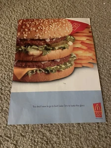 Vintage MCDONALD'S BIG MAC SANDWICH MEAL FRENCH FRIES Print Ad - Picture 1 of 1