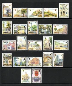 GIBRALTAR MNH 1993 SG695-708 ARCHITECTURAL HERITAGE COMPLETE SET OF 22 - Picture 1 of 1