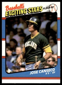 1987 Fleer Exciting Stars Jose Canseco Oakland Athletics #7 - Picture 1 of 2