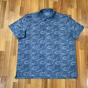 Vineyard Vines Polo Shirt Mens 2XL Gray Blue Camo Performance - Picture 1 of 9