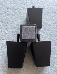 4x Solid Dark Wood Replacement Feet Legs Sofa Settee (Unused From Dusk Sofa) - Picture 1 of 4