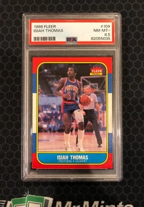🏀 1986 Fleer Basketball #109 - Isiah Thomas - RC - PSA 8.5 - Detroit Pistons 🏀 - Picture 1 of 2