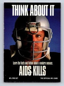 1991 Pro Set - Think About It Howie Long #725 Los Angeles Raiders - Picture 1 of 2
