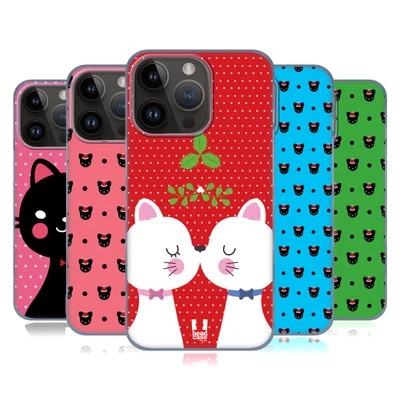 HEAD CASE DESIGNS CHRISTMAS CATS HARD BACK CASE FOR APPLE iPHONE PHONES - Image 1 of 4