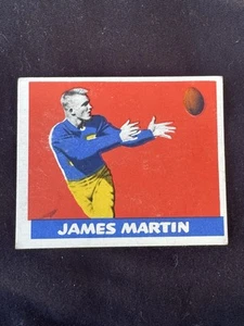 1948 LEAF FOOTBALL CARD #24 JAMES JIM MARTIN RC NOTRE DAME LOW GRADE VG - Picture 1 of 2