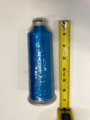 Madeira NEW Embroidery Thread Cone #40 ~ 135x2 ~ 1977 Blue ~ 5000m - Image 1 of 4