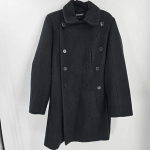 Abrigo Ann Demeulemeester Mujer Negro Doble Pecho Nylon Talla 42 Grande  - Imagen 1 de 14