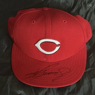 Ken Griffey Jr. Autographed Signed Cincinnati Reds Hat Cap JSA Mariners HOF  - Image 1 of 2