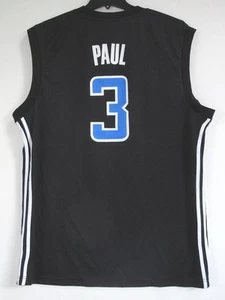ADIDAS LOS ANGELES CLIPPERS CHRIS PAUL BLACK ALT JERSEY LARGE - Picture 1 of 9