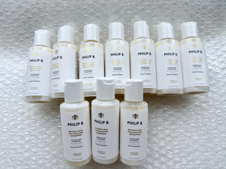 10 x Limpiador Hidratante Shapoo Voluminizador Ligero 2oz Cada Sello Nuevo Philip B Foto 1 de 2