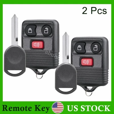 2 para Ford Explorer Sport Trac 2001-2010 mando a distancia sin llave + llave chip 4D63 Foto 1 de 4