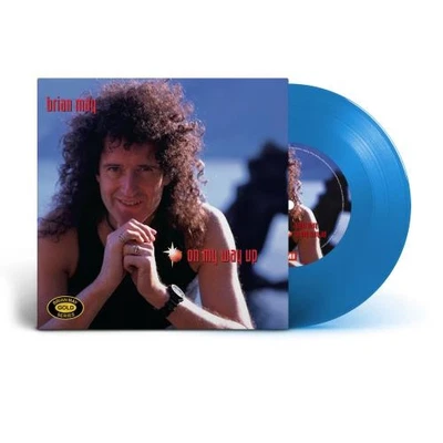 BRIAN MAY- On My Way Up, 3 track 7" Single (NEW 2022 BLUE Coloured Vinyl) QUEEN - Image 1 of 4