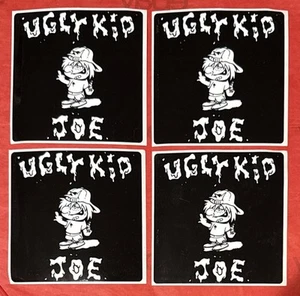 ADESIVI QUADRATI UGLY KID JOE VINTAGE 4 POLLICI BIANCO E NERO Circa 1993 - Foto 1 di 1
