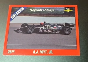  Legends of Indy 1992 #29 A.J. Foyt, Jr. 28th Place Indianapolis 500 - Picture 1 of 2